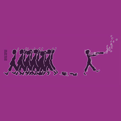 Visuel Au pas sur t-shirt bio équitable